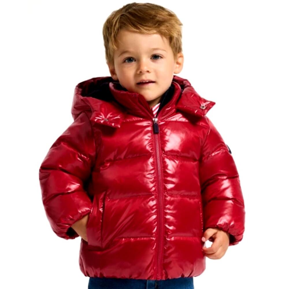 Jacadi Paris Baby Boy Puffer Jacket Ruby Red Size 36 Months